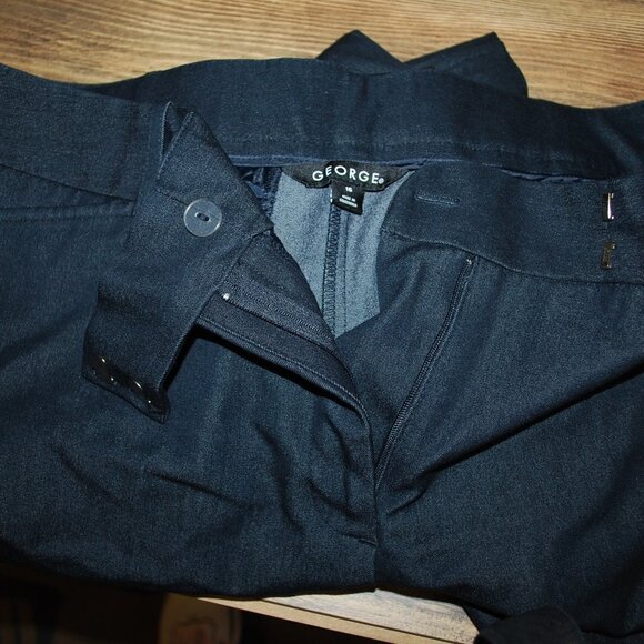 George Womens Plus Size Black Pants  16 - Picture 3 of 14